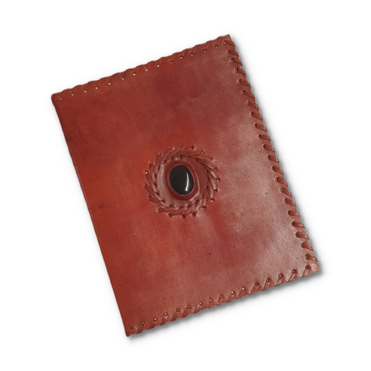 Leather Journal W/Stone