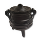 Striped Cast Iron Cauldron